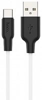 USB кабель HOCO X21 Plus Silicone Type-C, 3А, 2м, (белый/черный)