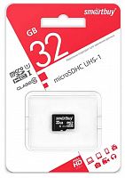 Карта памяти SmartBuy Micro SD 32Гб (class 10) (без адаптера)