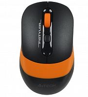 Мышь беспроводная A4Tech Fstyler FG10, черный/оранжевый