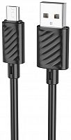 USB кабель HOCO X88 MicroUSB, 2.4А, 1м, (черный)