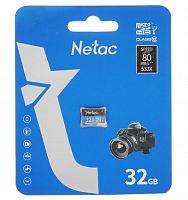 Карта памяти MicroSDHC Netac P500 32Гб (NT02P500STN-032G-S)