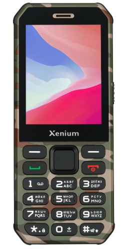 Сотовый телефон Xenium X300 Green Camouflage